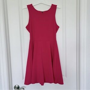 Old Navy Vibrant Pink Fit and Flare Sleeveless Dress Women’s Medium